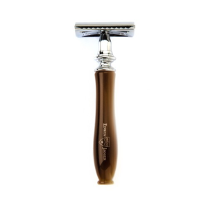 Edwin Jagger - Chatsworth Imitation Horn DE Safety Razor & 5 Free Feather Blades