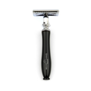 Edwin Jagger - Chatsworth Imitation Ebony DE Razor & 5 Free Feather Blades