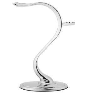 Classic Blade - Chrome -  Shaving Brush and Razor Stand - S-Shape