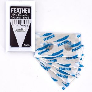 Feather New Hi-Stainless DE Razor Blades - 5 Pack