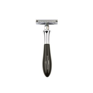 Edwin Jagger - Plaza Imitation Ebony DE Razor & 5 Free Feather Blades