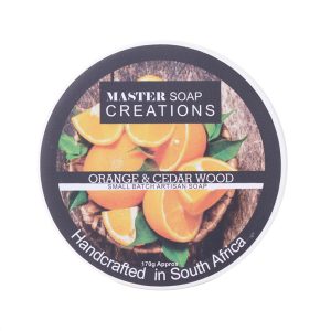 Master Soap Creations - Orange and Cedarwood Shaving Soap, 170g