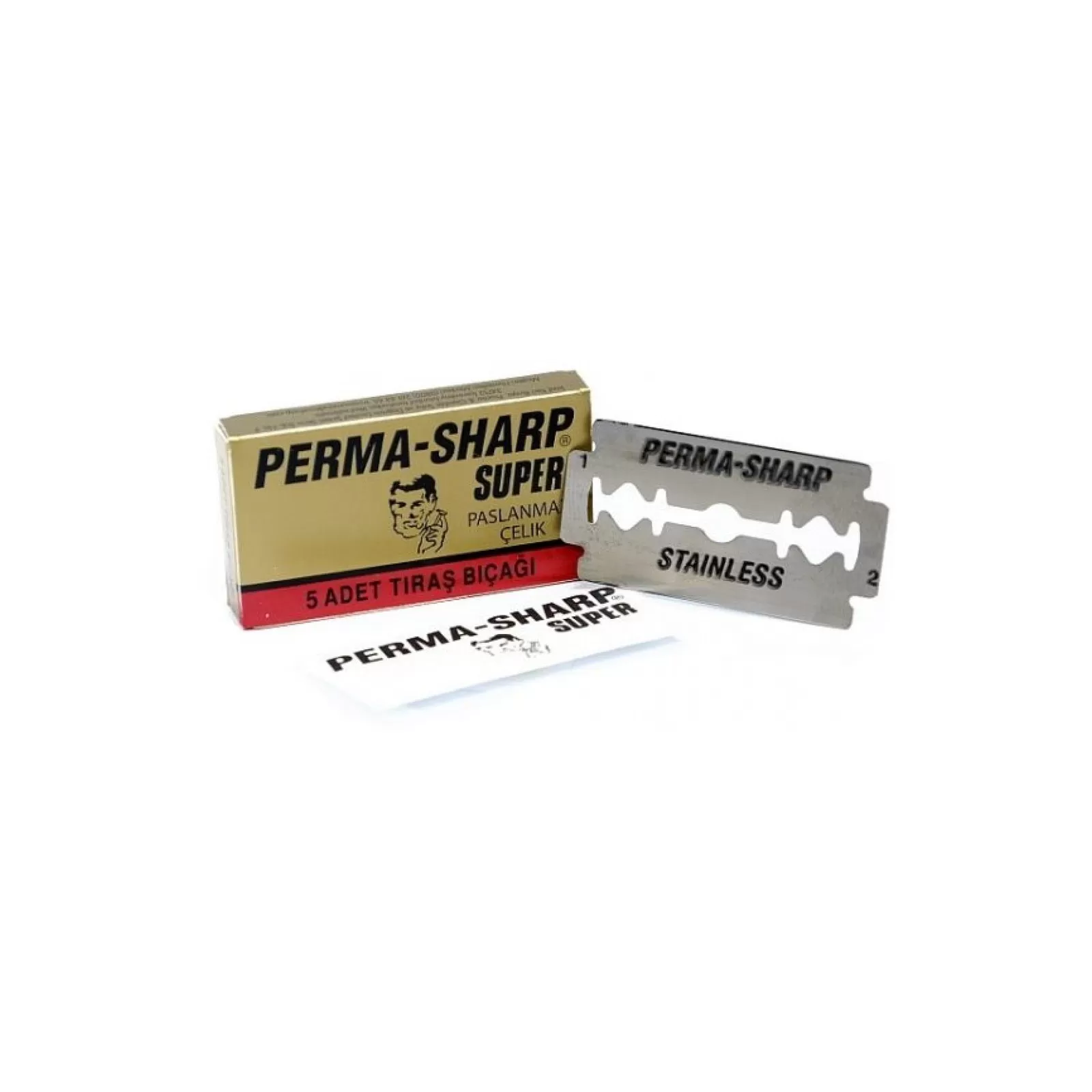 Perma-Sharp Double-Edge Razor Blades – 5 Pack
