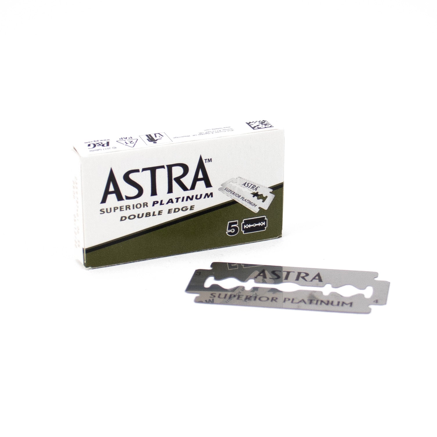 Astra Superior Platinum Double-Edge Razor Blades – 5 Pack