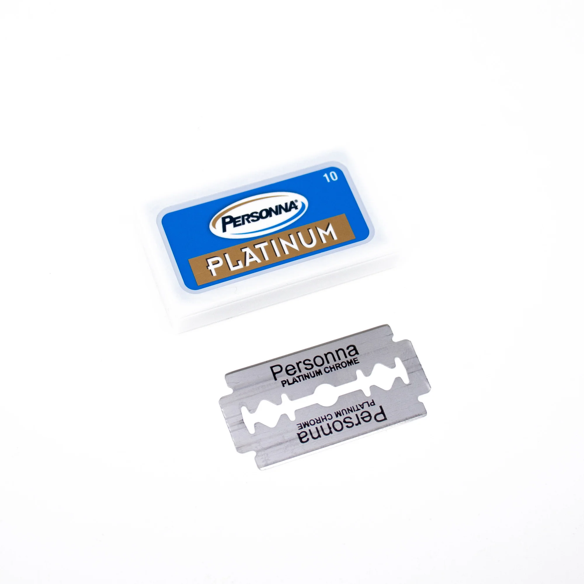 Personna Platinum Stainless Double-Edge Razor Blades – 10 Pack
