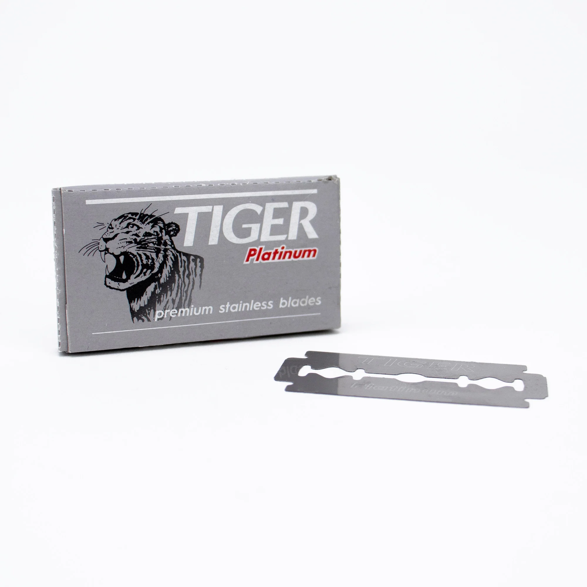Tiger Platinum Double-Edge Razor Blades – 5 Pack
