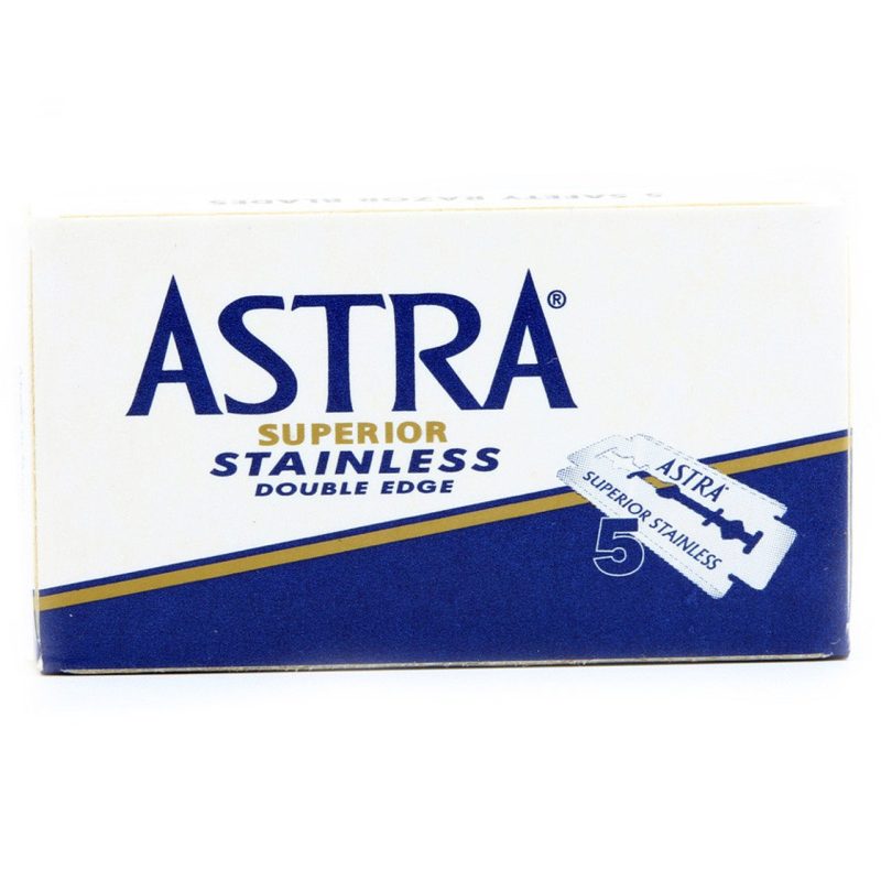 Astra Superior Stainless Double-Edge Razor Blades – 5 Pack