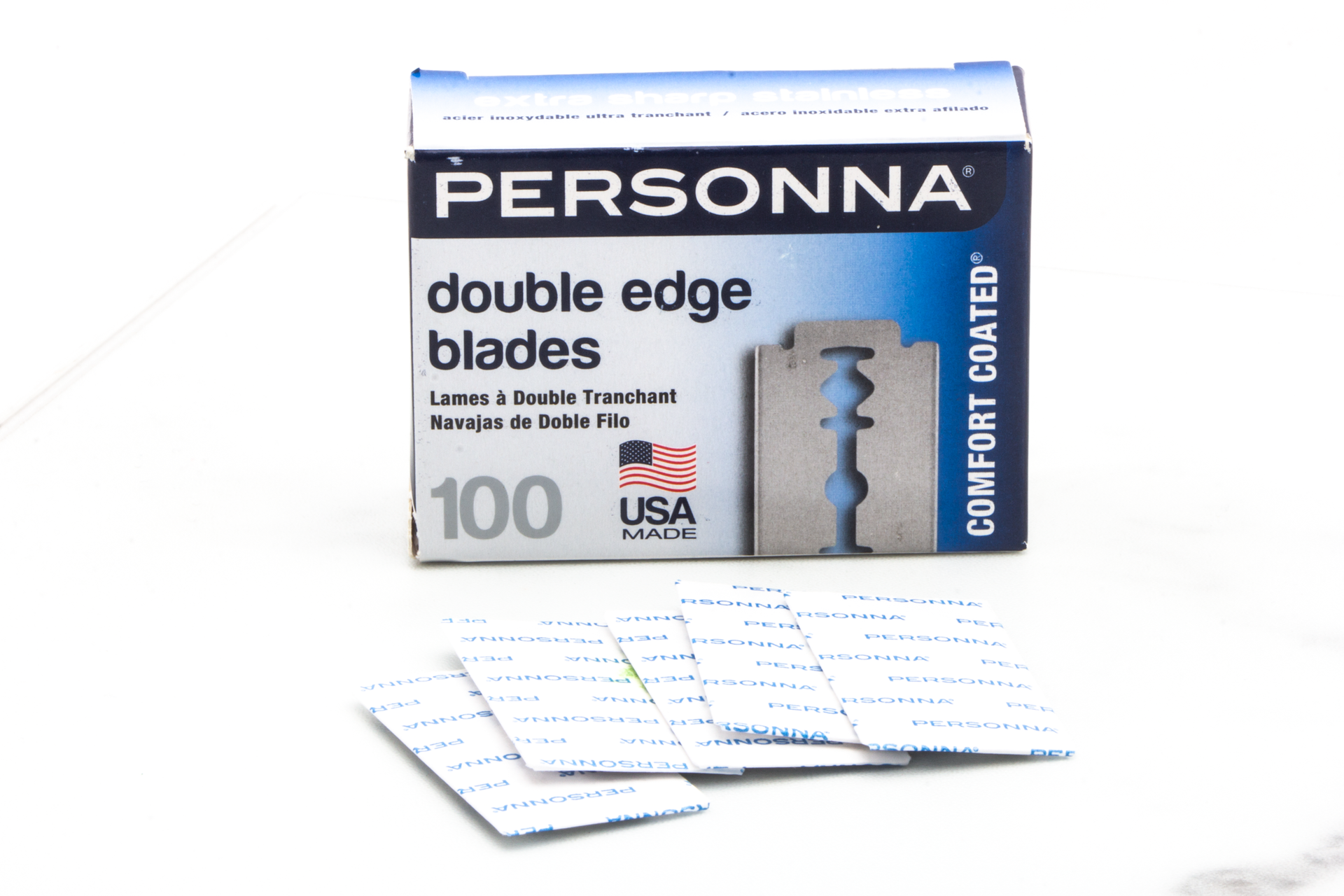 Personna Comfort Coated Double-Edge Razor Blades – Loose 5 pack