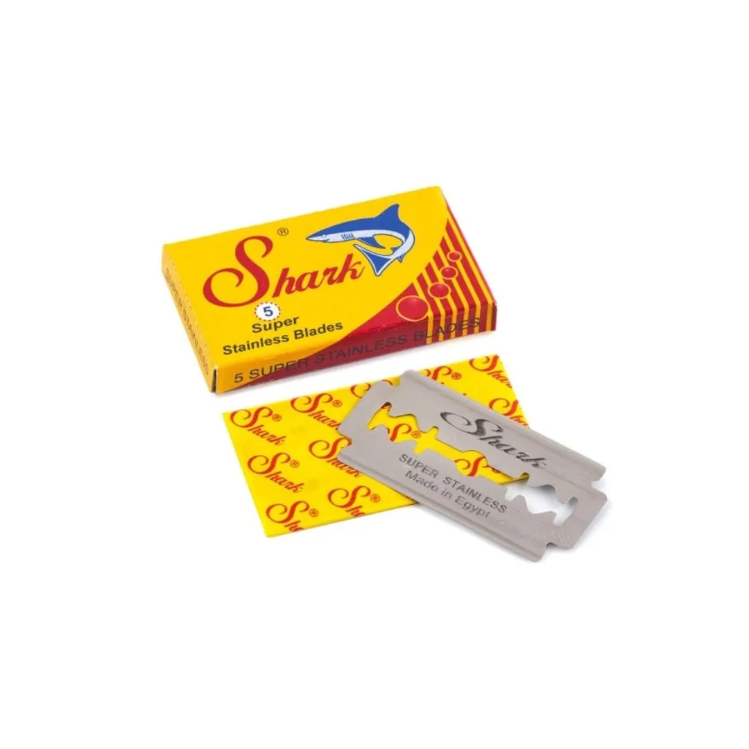 Shark Super Stainless Double-Edge Razor Blades – 5 Pack