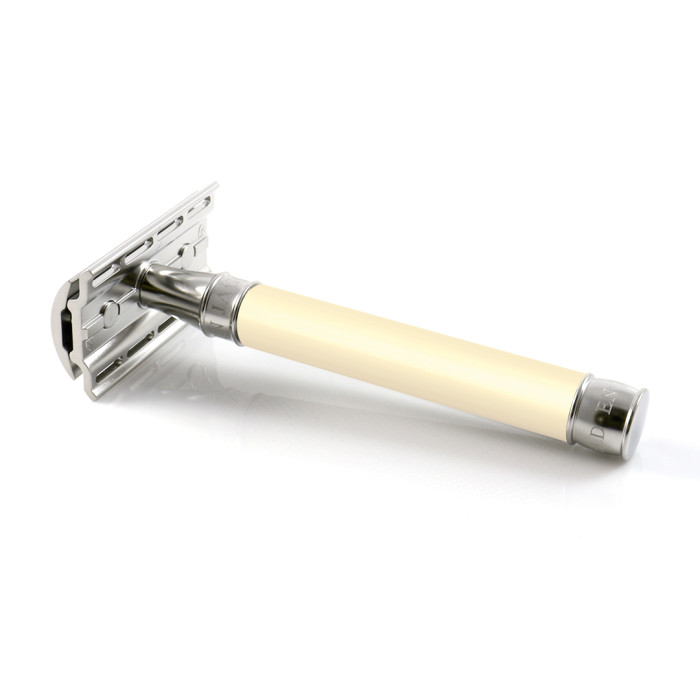 Edwin Jagger - 3ONE6 Stainless Steel Smooth Imitation Ivory DE Safety Razor - Image 3