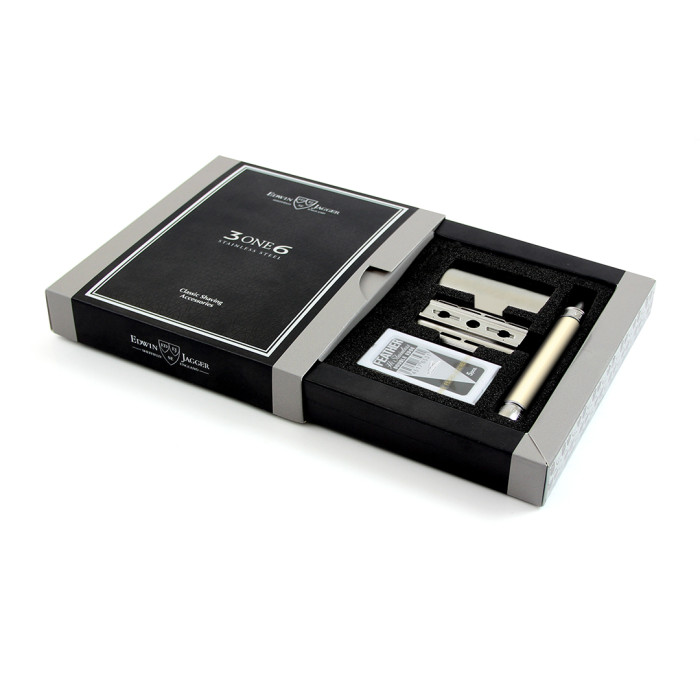 Edwin Jagger - 3ONE6 Stainless Steel Smooth Imitation Ivory DE Safety Razor - Image 4